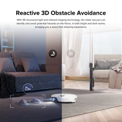 Roborock S8 Dulkių siurblys robotas, Balta