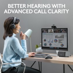 Logitech Zone Wireless 2 UC Belaidės ausinės, USB-C, USB-C Bluetooth receiver, Graphite