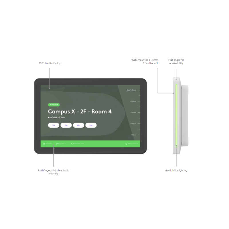 Logitech Tap Scheduler 952-000091 Meeting Room Touch Controller, 10.1'' IPS 400 cd/m2, Graphite