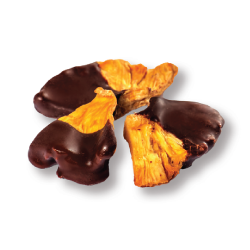 Tropicks Džiovinti ananasai su juodu šokoladu 100 g