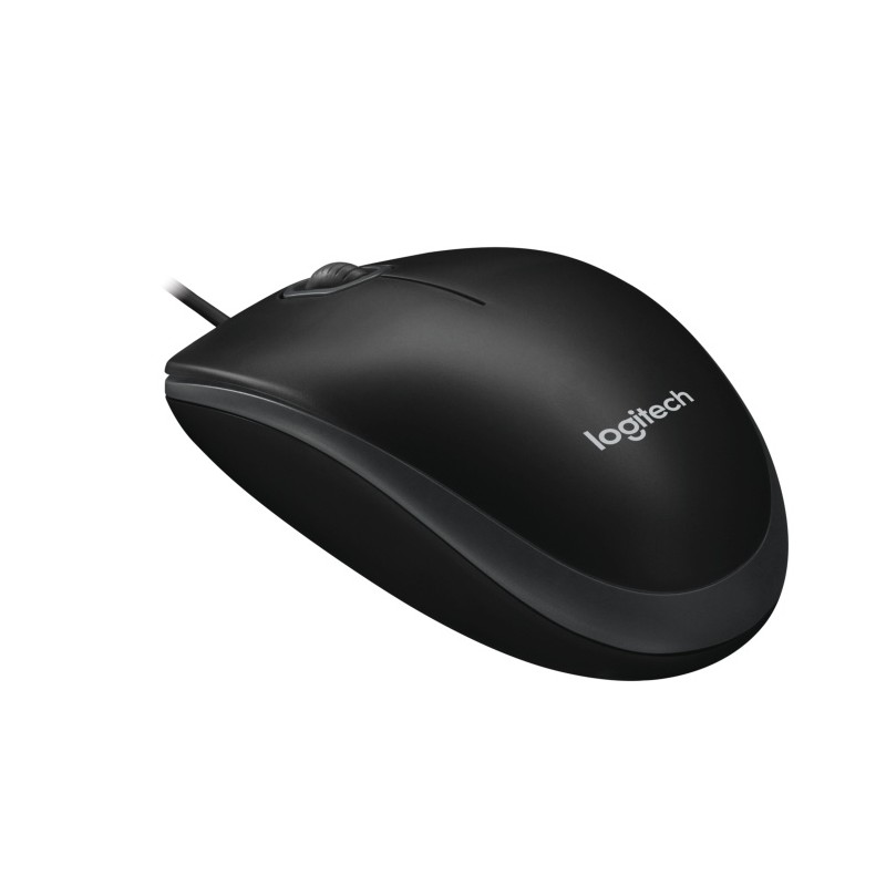 Logitech B100 Laidinė pelė, USB Type-A, Optical, 1000 DPI, Juoda (SPEC)