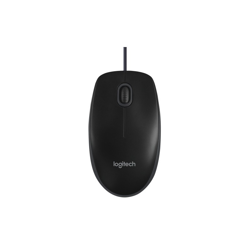 Logitech B100 Laidinė pelė, USB Type-A, Optical, 1000 DPI, Juoda (SPEC)