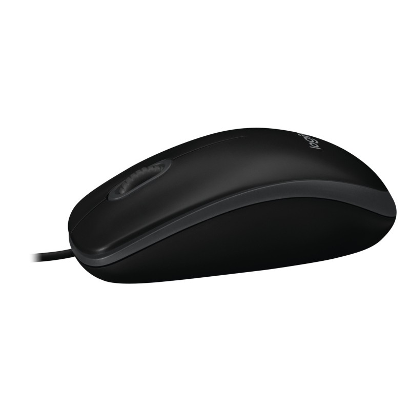 Logitech B100 Laidinė pelė, USB Type-A, Optical, 1000 DPI, Juoda (SPEC)