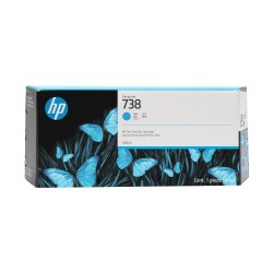 HP 738 (676M6A) Rašalinė kasetė, Žydra