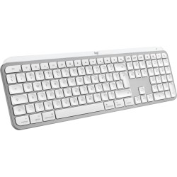 Logitech MX Keys S for Mac Belaidė klaviatūra, RF Wireless+Bluetooth, Illuminated, US Int, Pale Grey