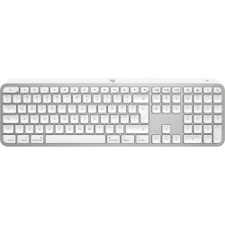Logitech MX Keys S for Mac Belaidė klaviatūra, RF Wireless+Bluetooth, Illuminated, US Int, Pale Grey