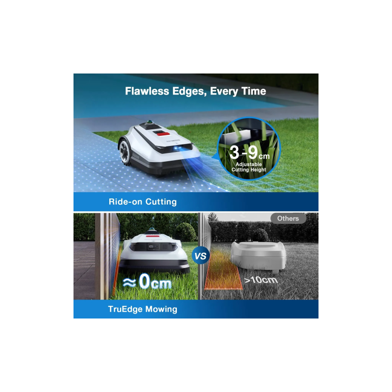 Ecovacs GOAT A3000 LiDAR Robotas vejapjovė