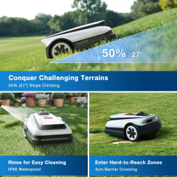 Ecovacs GOAT A3000 LiDAR Robotas vejapjovė