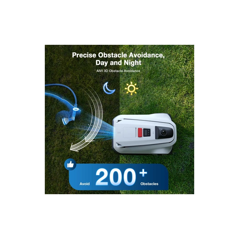 Ecovacs GOAT A3000 LiDAR Robotas vejapjovė