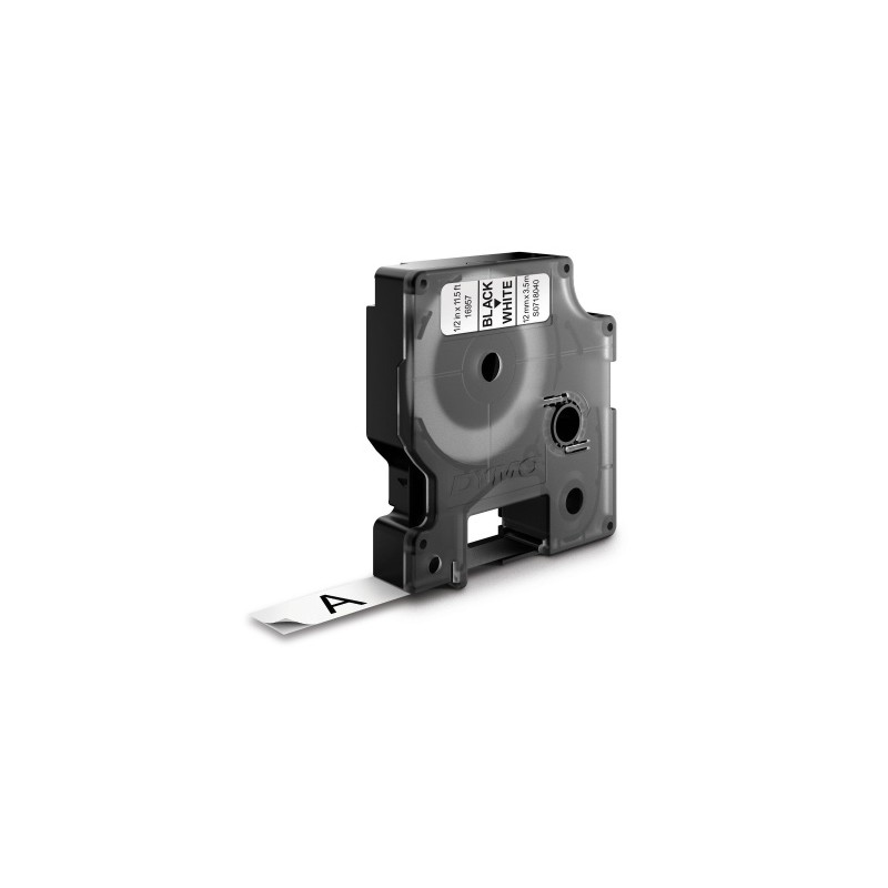 Dymo 16957 (S0718040) D1 Lanksti nailono juostelė 12mm x 3.5m, Black on White