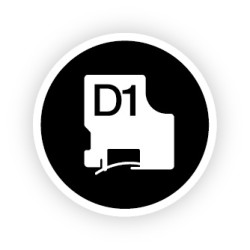 Dymo 16957 (S0718040) D1 Lanksti nailono juostelė 12mm x 3.5m, Black on White