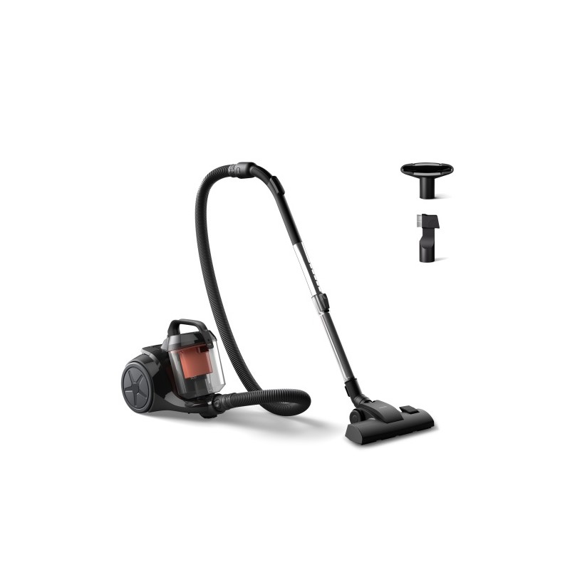 Philips 1000 Series XB1142/10 PowerCyclone 3 Dulkių siurblys, Black/Coral
