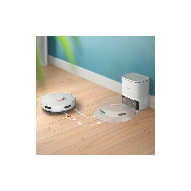 Philips HomeRun 2000 Series XU2100/20 Dulkių siurblys robotas, Arctic white