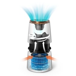Philips 3000 Series HU3918/10 Oro drėkintuvas, Juoda/Vario