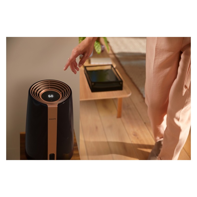 Philips 3000 Series HU3918/10 Oro drėkintuvas, Juoda/Vario
