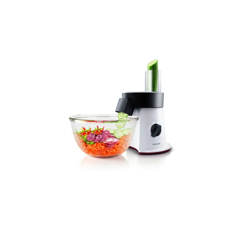 Philips Viva Collection SaladMaker HR1388/80 Daržovių pjaustyklė, 200 W, Balta/Juoda