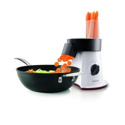 Philips Viva Collection SaladMaker HR1388/80 Daržovių pjaustyklė, 200 W, Balta/Juoda