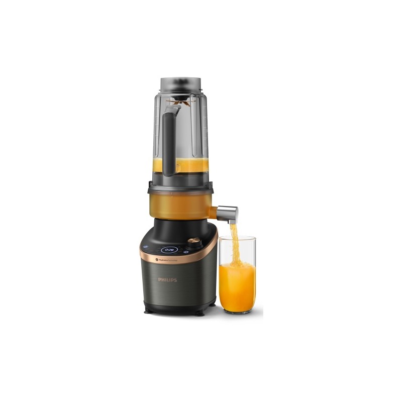 Philips Flip&Juice HR3770/00 Kokteilinė su sulčiaspaudės funkcija, 1500 W, Juoda/Vario