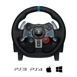 Logitech G29 Driving Force Žaidimų vairas ir pedalai, for PC, PS5, PS4, PS3, Juoda