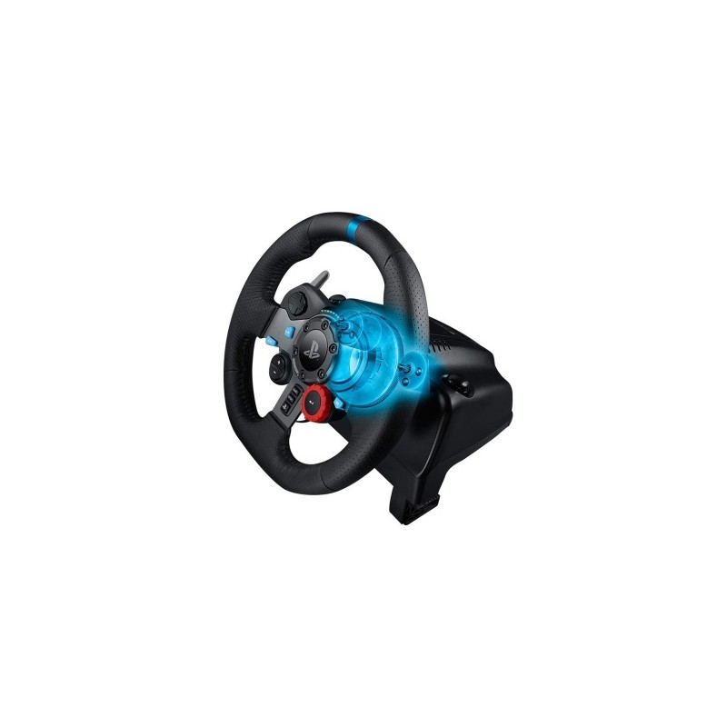 Logitech G29 Driving Force Žaidimų vairas ir pedalai, for PC, PS5, PS4, PS3, Juoda