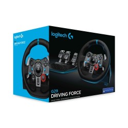 Logitech G29 Driving Force Žaidimų vairas ir pedalai, for PC, PS5, PS4, PS3, Juoda