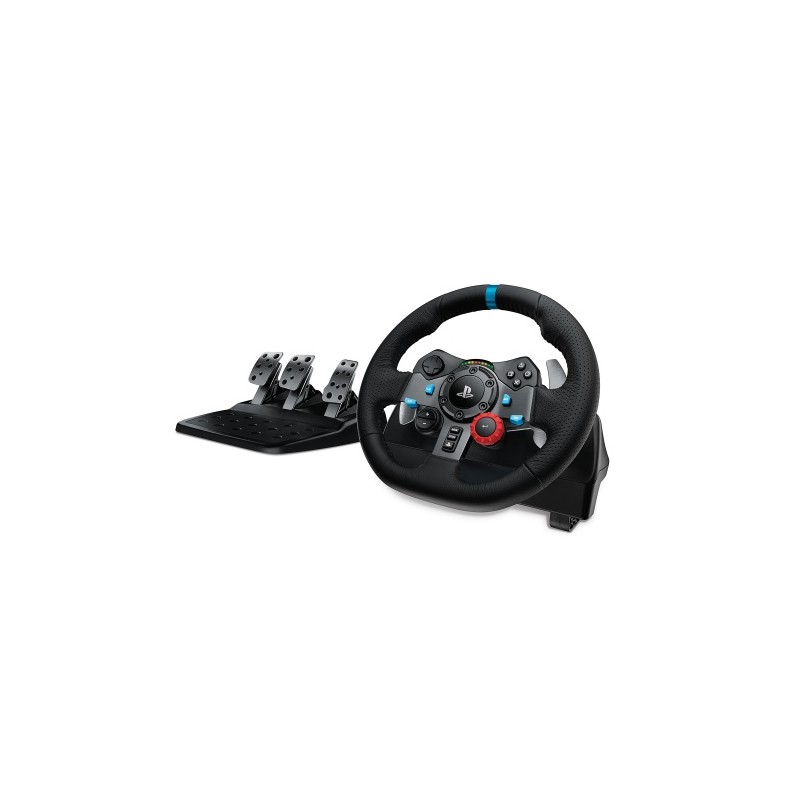 Logitech G29 Driving Force Žaidimų vairas ir pedalai, for PC, PS5, PS4, PS3, Juoda