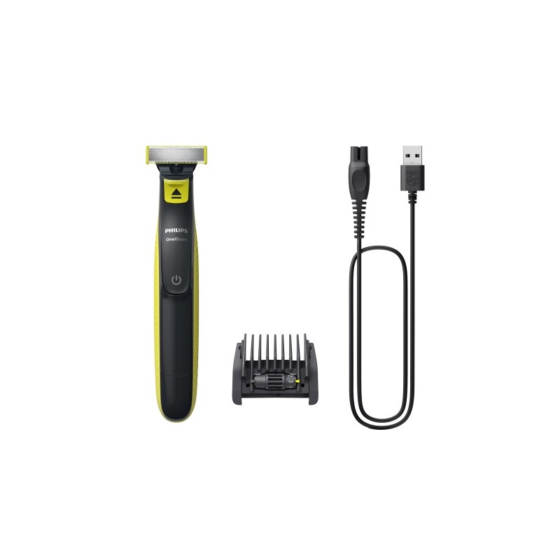 Philips OneBlade QP2724/20 Barzdaskutė, Charcoal Grey/Lime