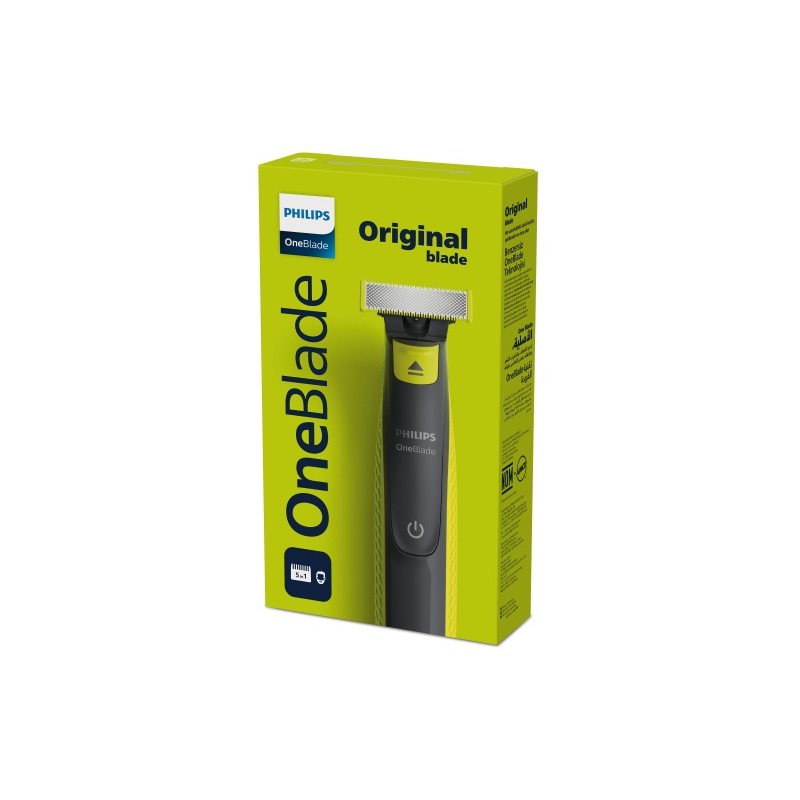 Philips OneBlade QP2724/20 Barzdaskutė, Charcoal Grey/Lime
