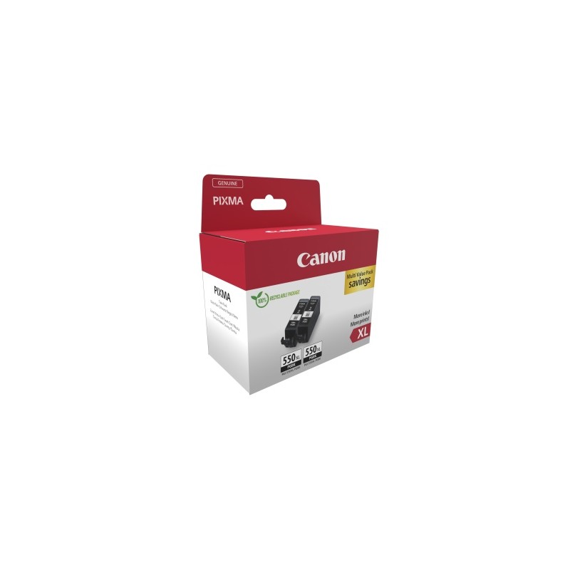 Canon PGI-550XL PGBK (6431B010) Rašalinių kasečių komplektas, Juoda