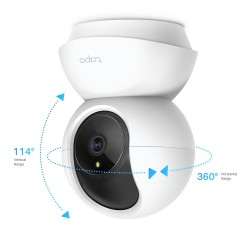 TP-Link Tapo C200 Pan/Tilt Namų apsaugos Wi-Fi kamera, Balta