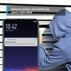 TP-Link Tapo C200 Pan/Tilt Namų apsaugos Wi-Fi kamera, Balta