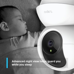 TP-Link Tapo C200 Pan/Tilt Namų apsaugos Wi-Fi kamera, Balta