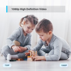 TP-Link Tapo C200 Pan/Tilt Namų apsaugos Wi-Fi kamera, Balta