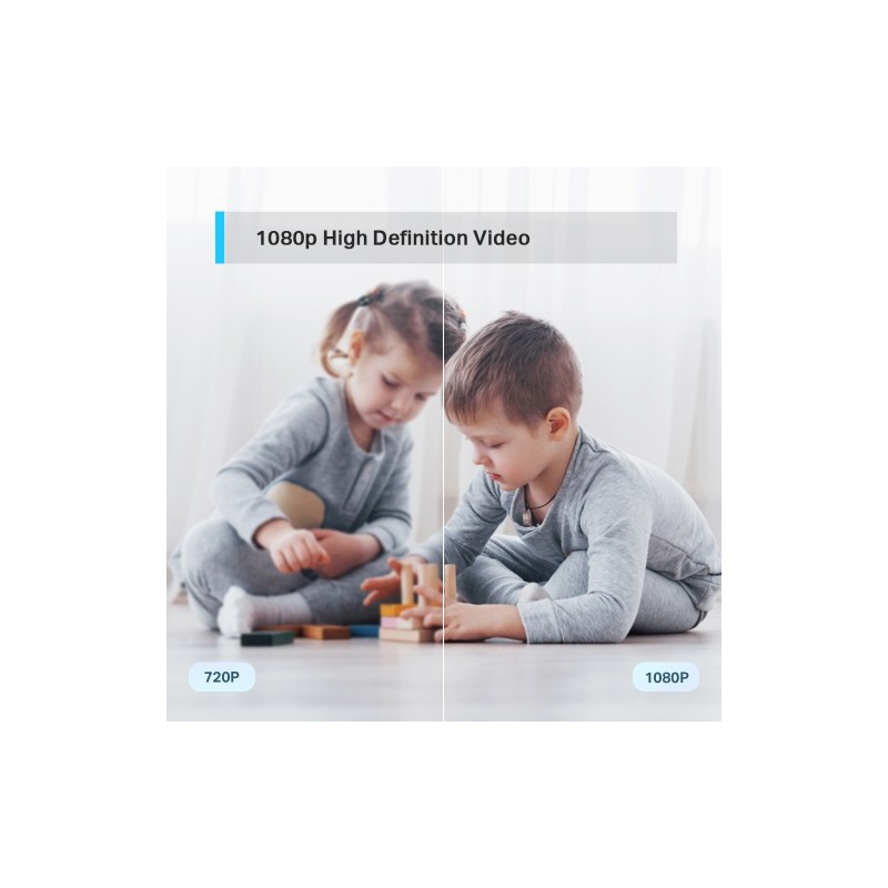 TP-Link Tapo C200 Pan/Tilt Namų apsaugos Wi-Fi kamera, Balta