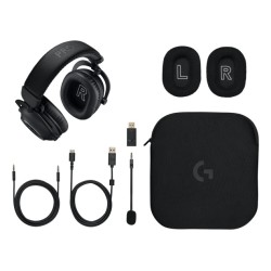 Logitech G PRO X 2 LIGHTSPEED Belaidės žaidimų ausinės, Bluetooth, 3.5 mm jack, Black