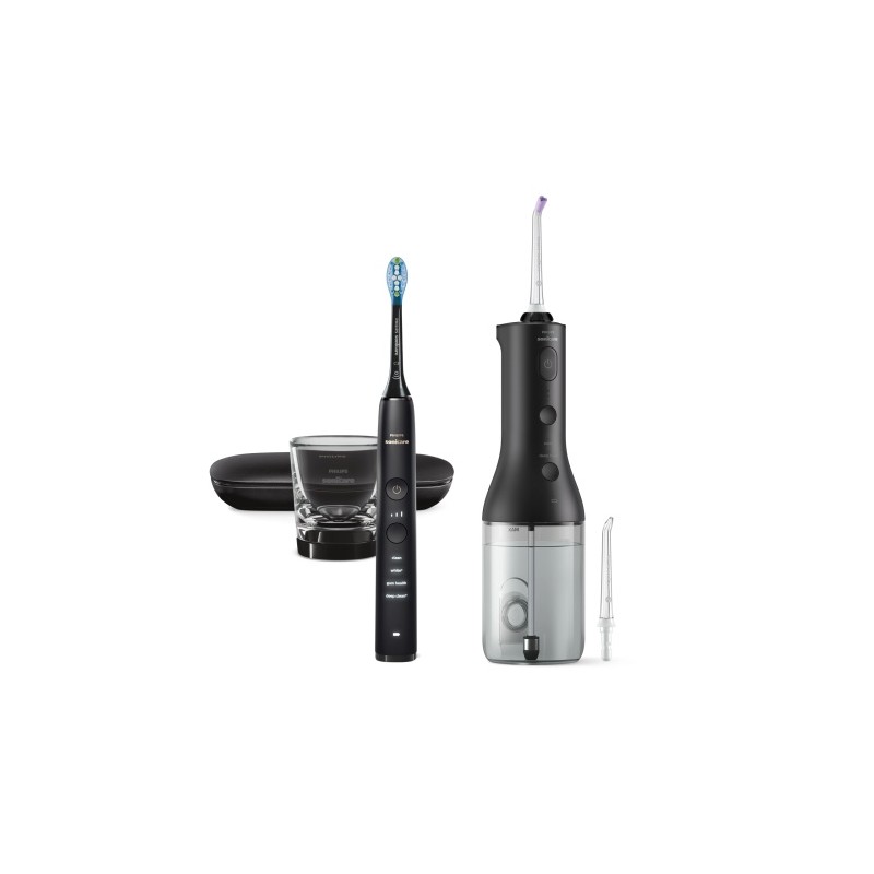Philips Sonicare DiamondClean 9000 Power Flosser HX3886/43 Burnos irigatorius, Juoda