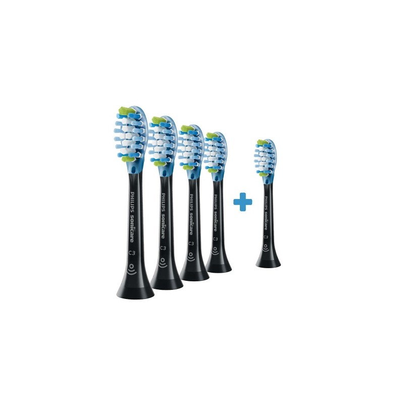 Philips C3 Premium Plaque Defence HX9045/88 Sonic Dantų šepetėlio galvutės, Juoda