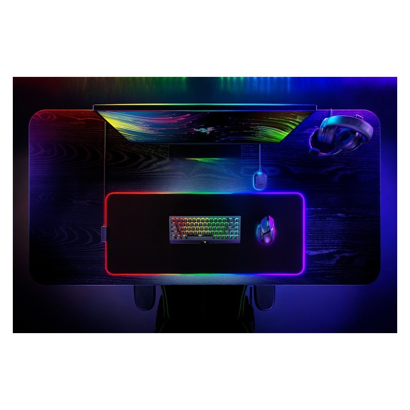 Razer Strider Chroma Žaidimų pelės kilimėlis, RGB, Juoda