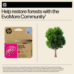 HP 937e EvoMore (4S6W7NE) Rašalinė kasetė, Purpurinė