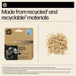 HP 937e EvoMore (4S6W9NE) Rašalinė kasetė, Juoda