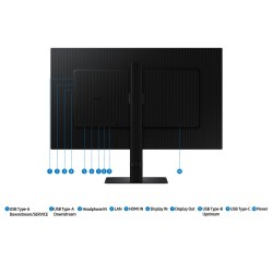 Samsung ViewFinity S6 S27D600UAU Monitorius 27'' IPS QHD 2560x1440, 5 ms, 350 cd/m2, 100 Hz, Juoda