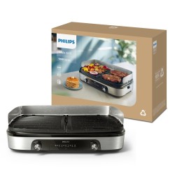 Philips 5000 Series HD6222/90 Elektrinis stalo grilis 2400 W, Juoda/Sidabrinė