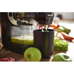 Philips Viva Collection HR1889/70 Lėtaeigė sulčiaspaudė, 150W, Juoda/Sidabrinė