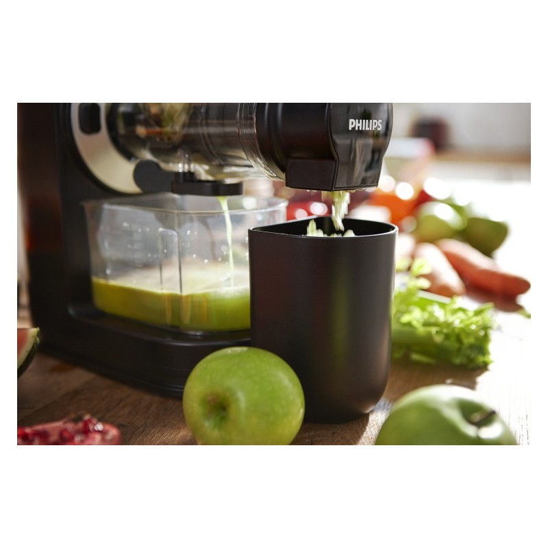 Philips Viva Collection HR1889/70 Lėtaeigė sulčiaspaudė, 150W, Juoda/Sidabrinė