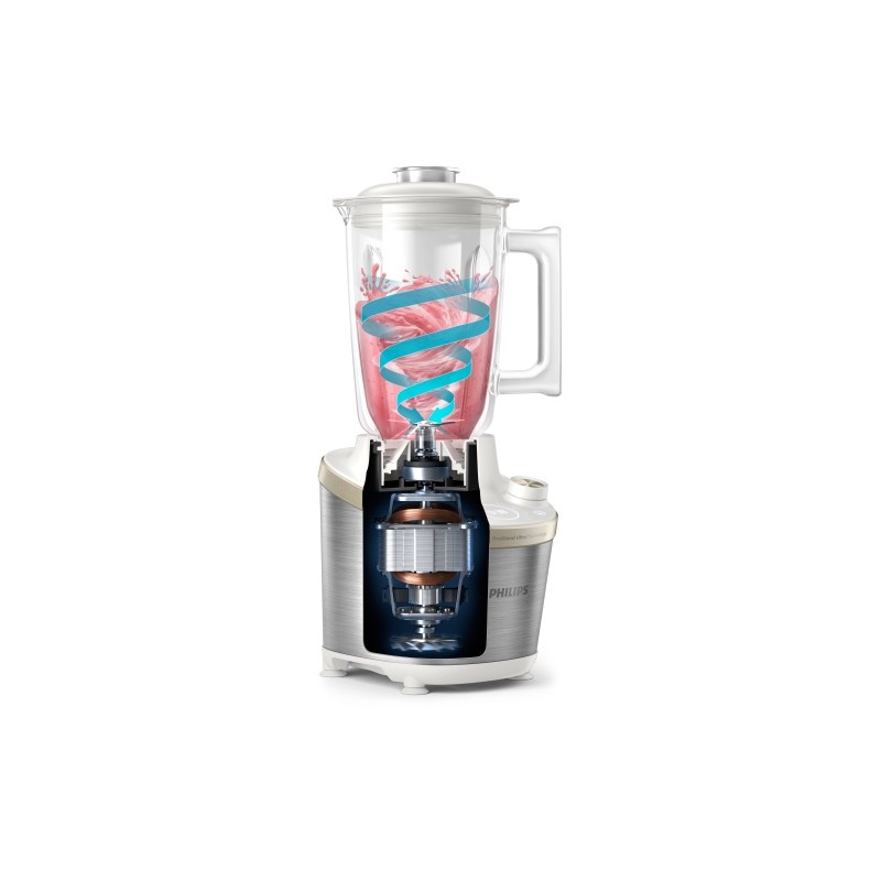 Philips 7000 Series HR3760/01 Greitaeigis trintuvas, 2 L, 1500 W, Balta/Sidabrinė