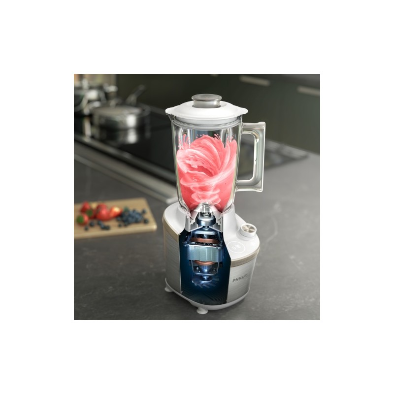 Philips 7000 Series HR3760/01 Greitaeigis trintuvas, 2 L, 1500 W, Balta/Sidabrinė