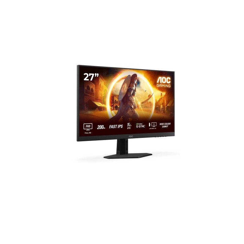 AOC G4 27G4HRE Monitorius 27'' Fast IPS FHD 1920x1080, 1 ms, 300 cd/m2, 200 Hz, Juoda