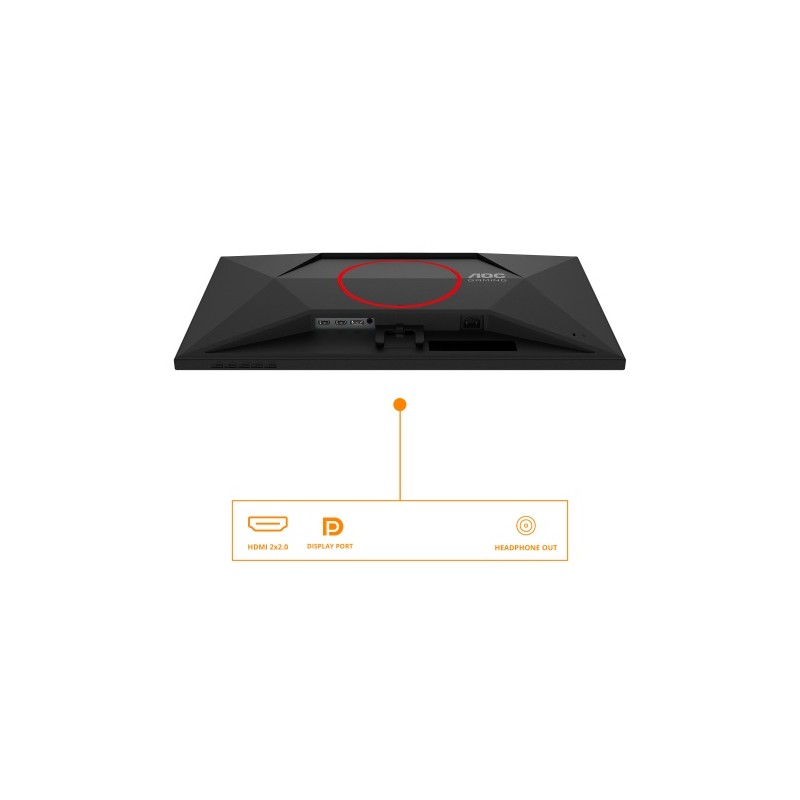 AOC G4 27G4HRE Monitorius 27'' Fast IPS FHD 1920x1080, 1 ms, 300 cd/m2, 200 Hz, Juoda