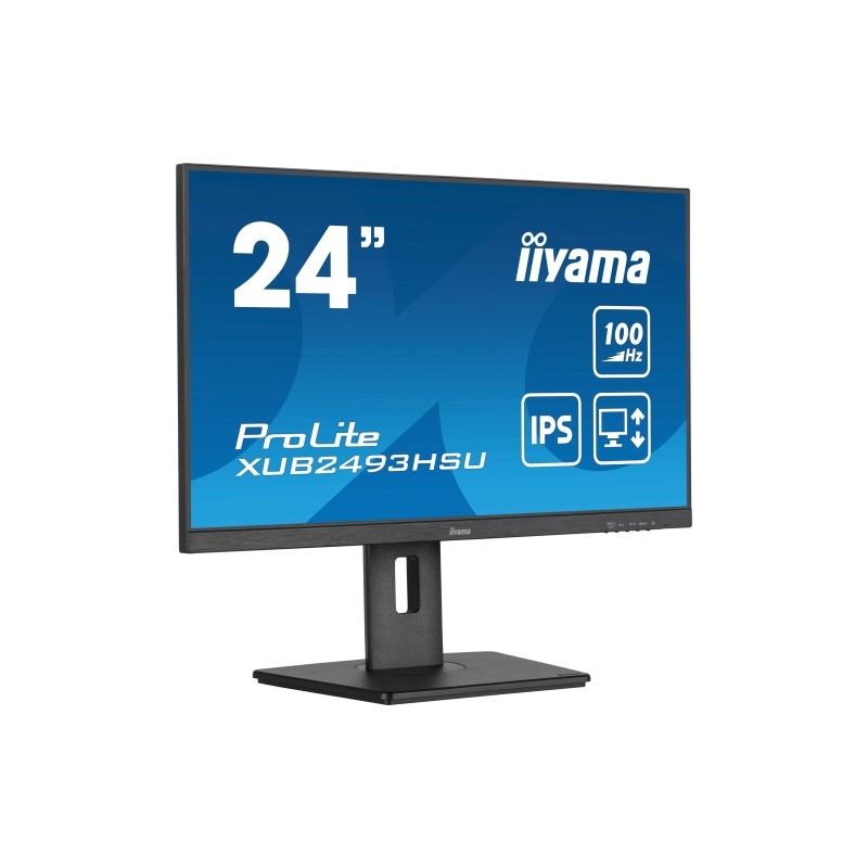 iiyama ProLite XUB2493HSU-B7 Monitorius 24'' IPS, FHD 1920x1080, 1 ms, 300 cd/m2, 100 Hz, Juoda