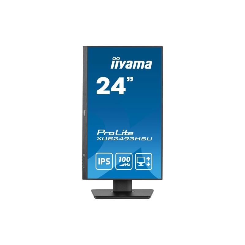 iiyama ProLite XUB2493HSU-B7 Monitorius 24'' IPS, FHD 1920x1080, 1 ms, 300 cd/m2, 100 Hz, Juoda
